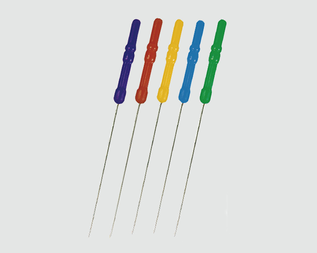 彩色塑柄针灸针